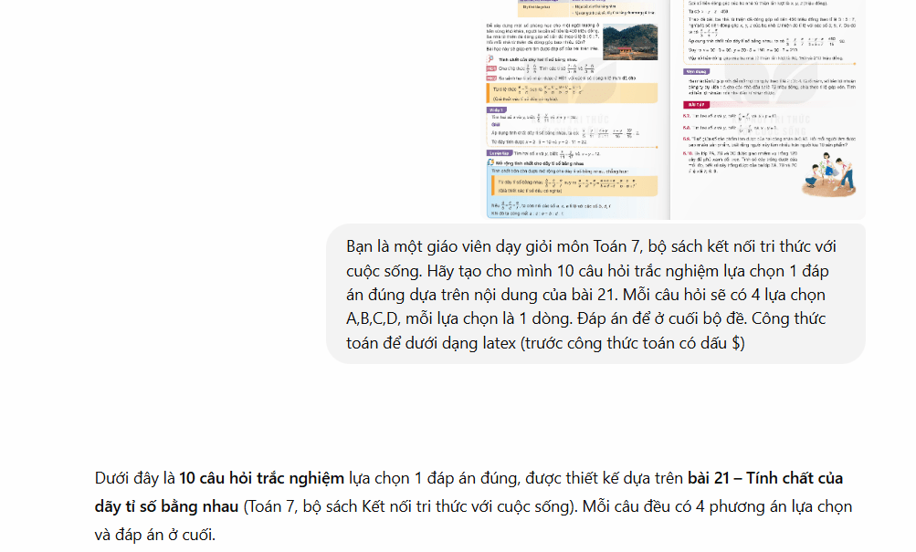 Hướng dẫn hoàn thành bài tập buổi 2 tập huấn giáo viên ứng dụng AI vào dạy học