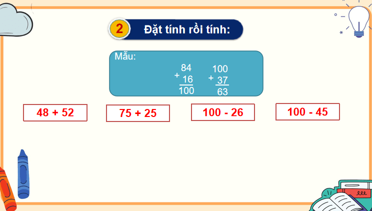 Bài 2: Ôn tập phép cộng, phép trừ trong phạm vi 1000