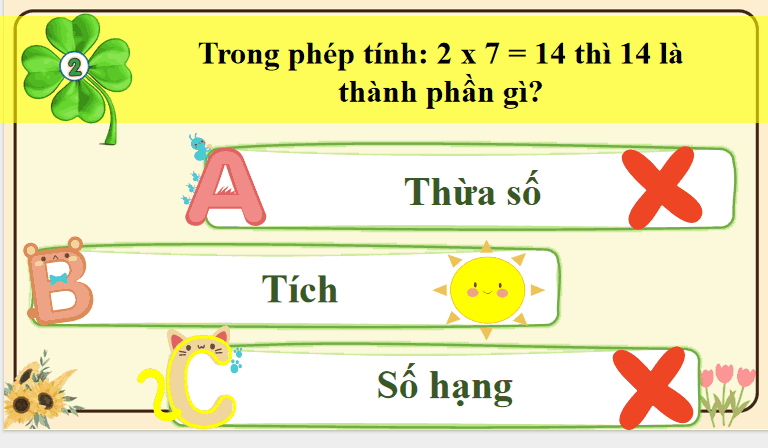 Bài 4: Ôn tập bảng nhân 2; 5, bảng chia 2; 5