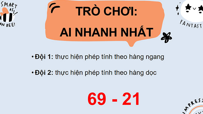 PowerPoint Số bị trừ - Số trừ - Hiệu