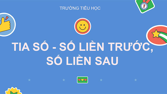 PowerPoint Tia số - Số liền trước, Số liền sau