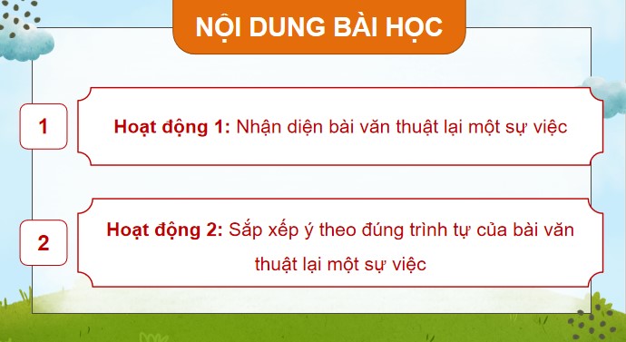 PowerPoint Viết: Nhận diện bài văn thuật lại một sự việc
