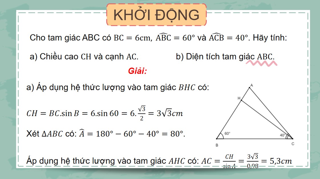 Giáo án điện tử Bài tập cuối chương IV Toán 9 Cánh Diều