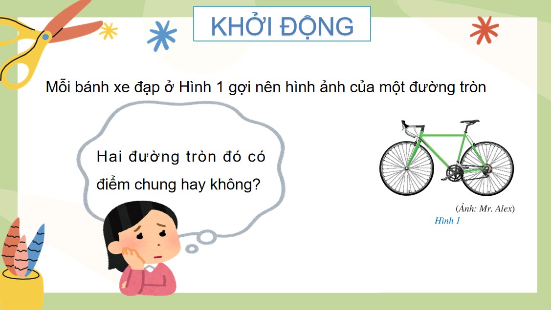 Giáo án Toán 9 Cánh Diều Bài Đường tròn. Vị trí tương đối của hai đường tròn