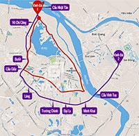 Vành đai 2 Hà Nội gồm những tuyến đường phố nào?