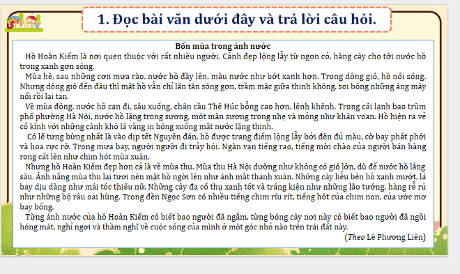 Bài 10: Tìm hiểu cách viết bài văn tả phong cảnh (tiếp theo)