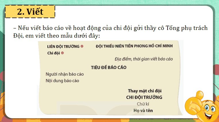 Giáo án Tiếng Việt lớp 5 Bài 7: Viết báo cáo công việc