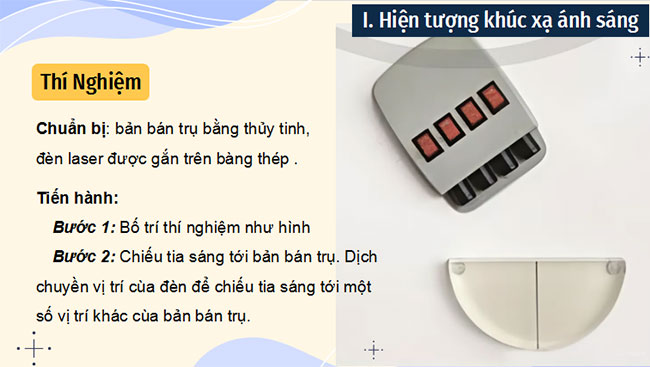 Khúc xạ ánh sáng và phản xạ toàn phần