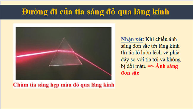 Hiện tượng tán sắc ánh sáng Màu sắc ánh sáng