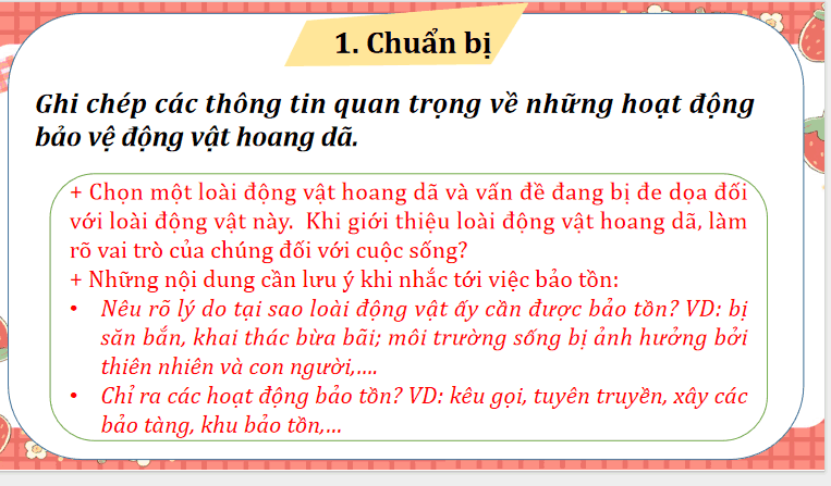 Bài 12: Bảo tồn động vật hoang dã