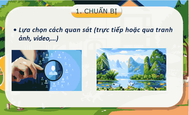 Bài 12: Quan sát phong cảnh