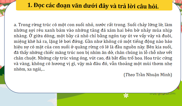 Bài 14: Viết đoạn văn tả phong cảnh