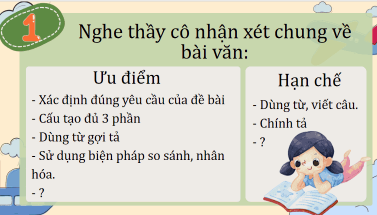 Đánh giá, chỉnh sửa bài văn tả phong cảnh