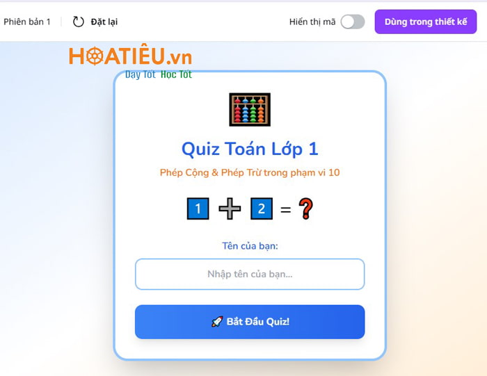 Cách tạo trò chơi tương tác trên Canva