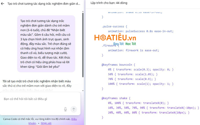 Cách tạo trò chơi học tập trên Canva