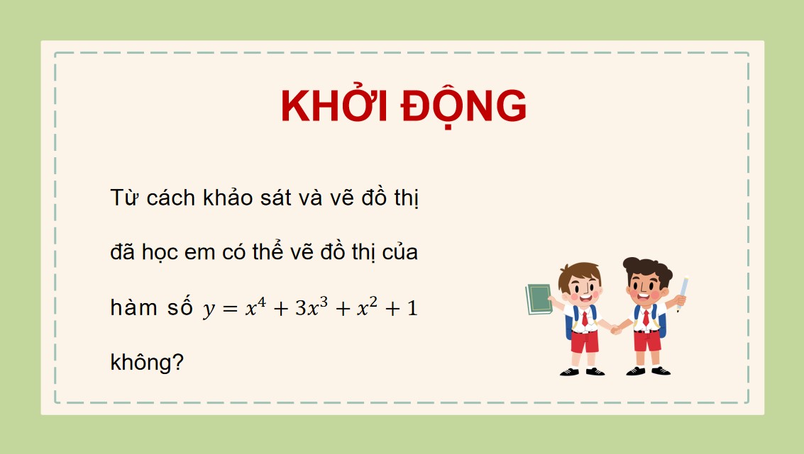 Giáo án PowerPoint Toán 12 KNTT Bài Khảo sát và vẽ đồ thị hàm số với phần mềm GeoGebra