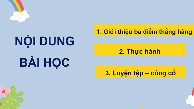 PowerPoint Ba điểm thẳng hàng