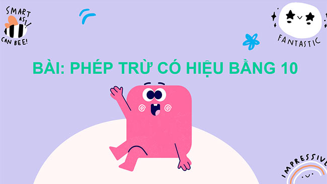 PowerPoint Phép trừ có hiệu bằng 10