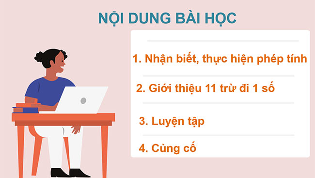 PowerPoint 11 trừ đi một số