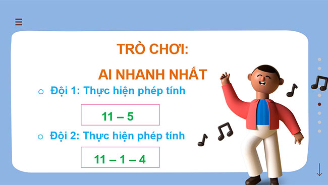 PowerPoint 12 trừ đi một số