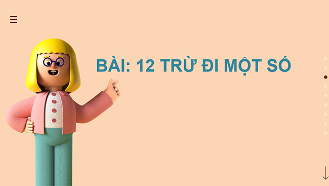 PowerPoint 12 trừ đi một số