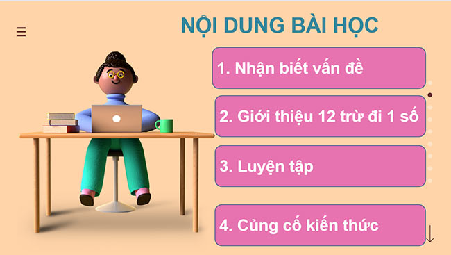 PowerPoint 12 trừ đi một số