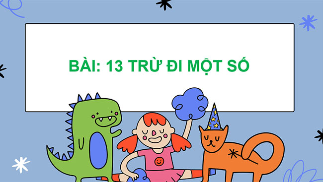 PowerPoint 13 trừ đi một số