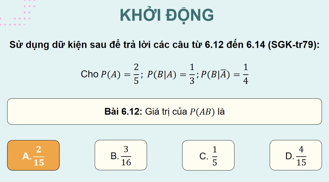 Giáo án PowerPoint Toán 12 KNTT Bài tập cuối chương VI