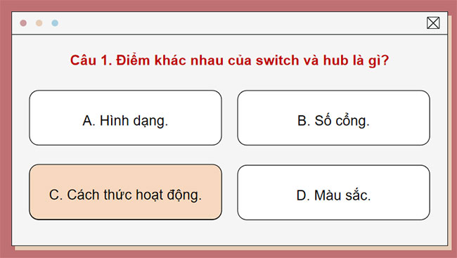 Giáo án Tin học 12 Một số thiết bị mạng thông dụng