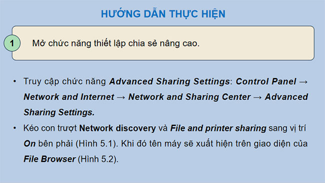 Thực hành chia sẻ tài nguyên trên mạng