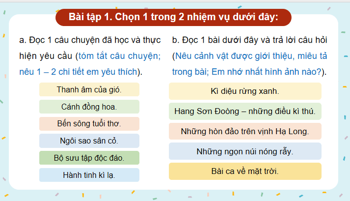 Ôn tập và đánh giá giữa học kì 1 (Tiết 1, 2)