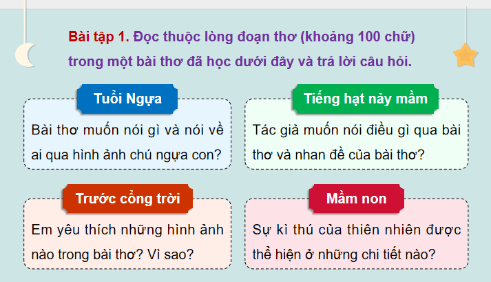 Ôn tập và đánh giá giữa học kì 1 (Tiết 3, 4)
