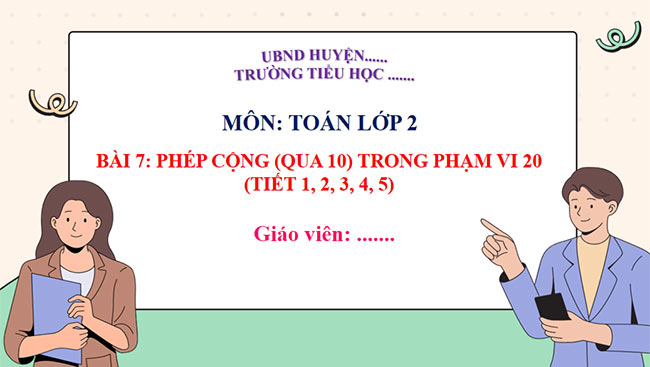 PowerPoint Phép cộng (qua 10) trong phạm vi 20