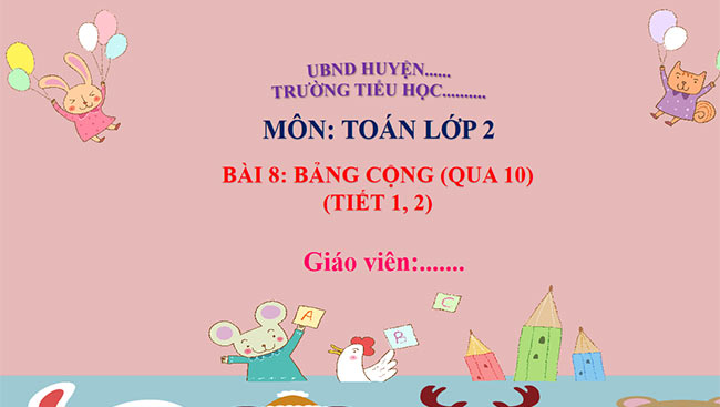 PowerPoint Bảng cộng (qua 10)