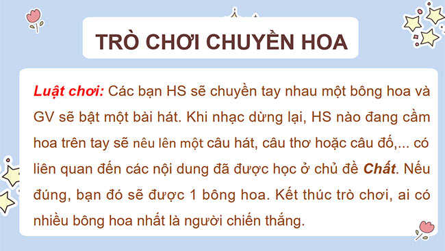 PowerPoint Ôn tập chủ đề Chất