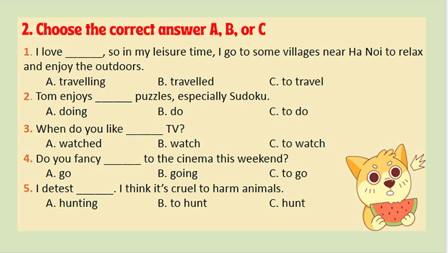 Tiếng Anh 8 Unit 1: A Closer Look 2