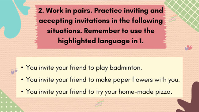 Tiếng Anh 8 Unit 1: A Closer Look 2