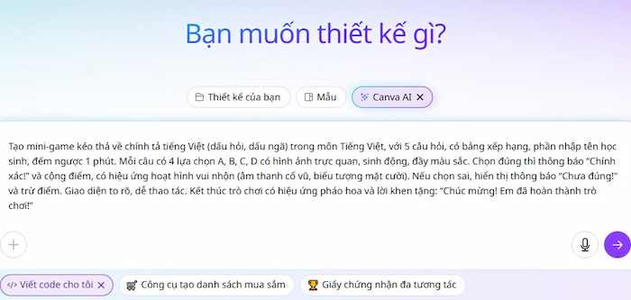 Bài thực hành cuối khóa Ứng dụng AI vào dạy học Tiểu học