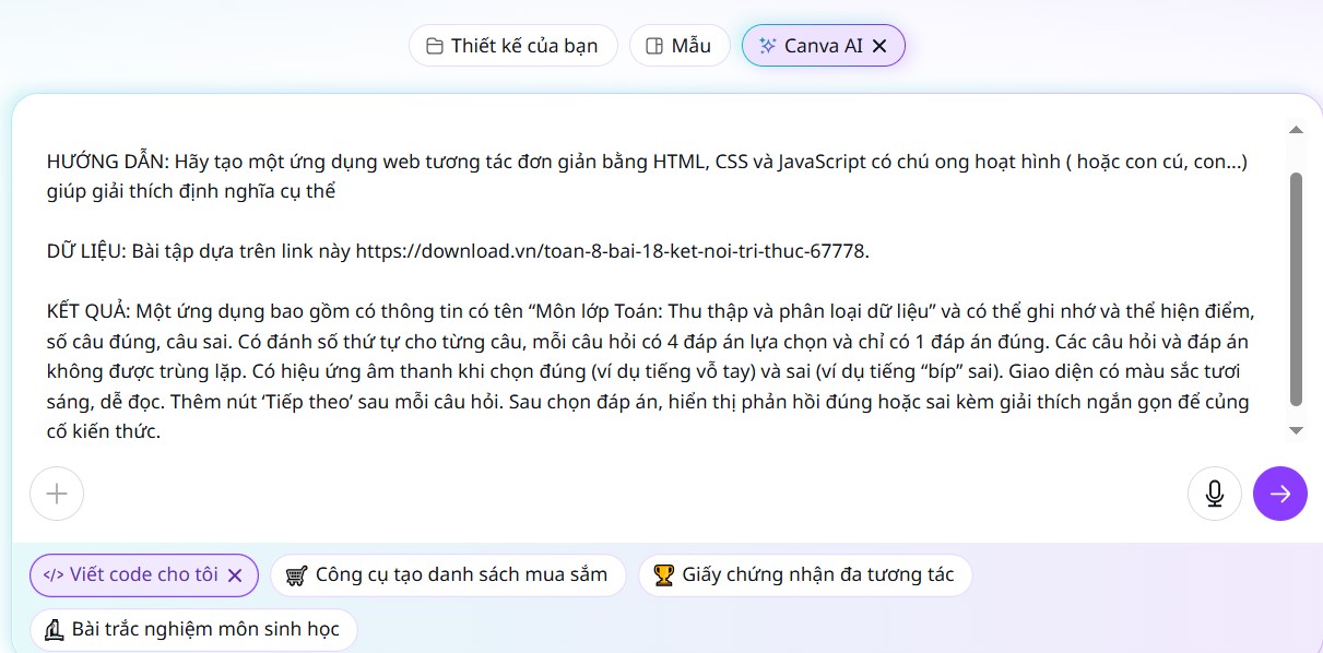 Bài thu hoạch cuối khóa tập huấn giáo viên sử dụng AI