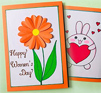 Giáo án mầm non: Trang trí bưu thiếp tặng cô