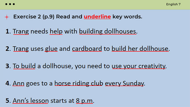 Giáo án Tiếng Anh 7 Unit 1: Getting Started
