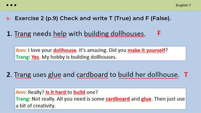 Giáo án Tiếng Anh 7 Unit 1: Getting Started