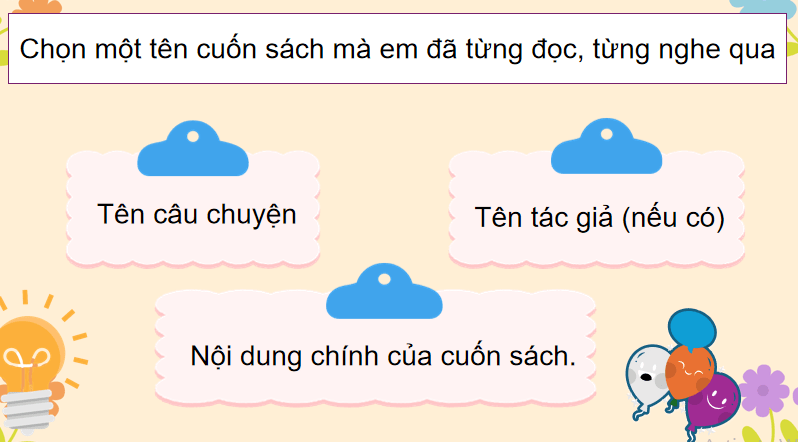 Bài 20: Cuốn sách tôi yêu