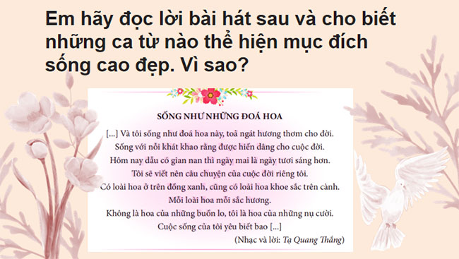 Giáo dục công dân 9 Bài 1: Sống có lí tưởng  Sống có lí tưởng 