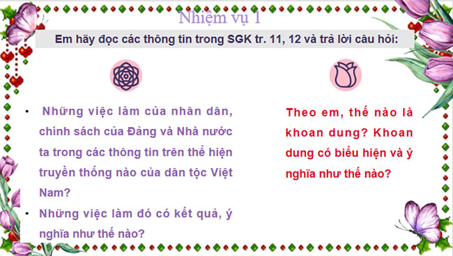 Giáo dục công dân 9 Bài 2: Khoan dung Khoan dung 