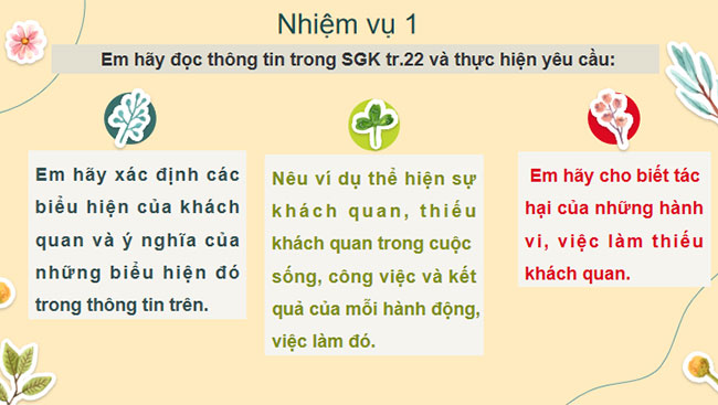 Giáo dục công dân 9 Bài 4: Khách quan và công bằng Khách quan và công bằng 