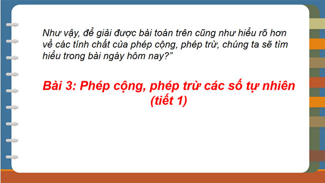 PowerPoint Toán 6 Bài 3: Phép cộng, phép trừ các số tự nhiên