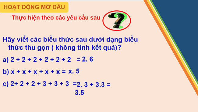 PowerPoint Toán 6 Bài 5: Phép tính lũy thừa với số mũ tự nhiên