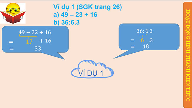 PowerPoint Toán 6 Bài 6: Thứ tự thực hiện các phép tính