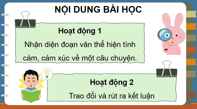 Bài 21: Tìm hiểu cách viết đoạn văn thể hiện tình cảm; cảm xúc về một câu chuyện